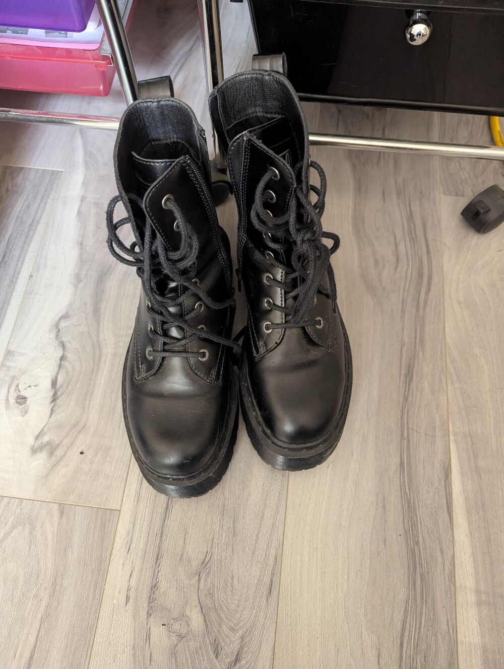Black Platform Boots